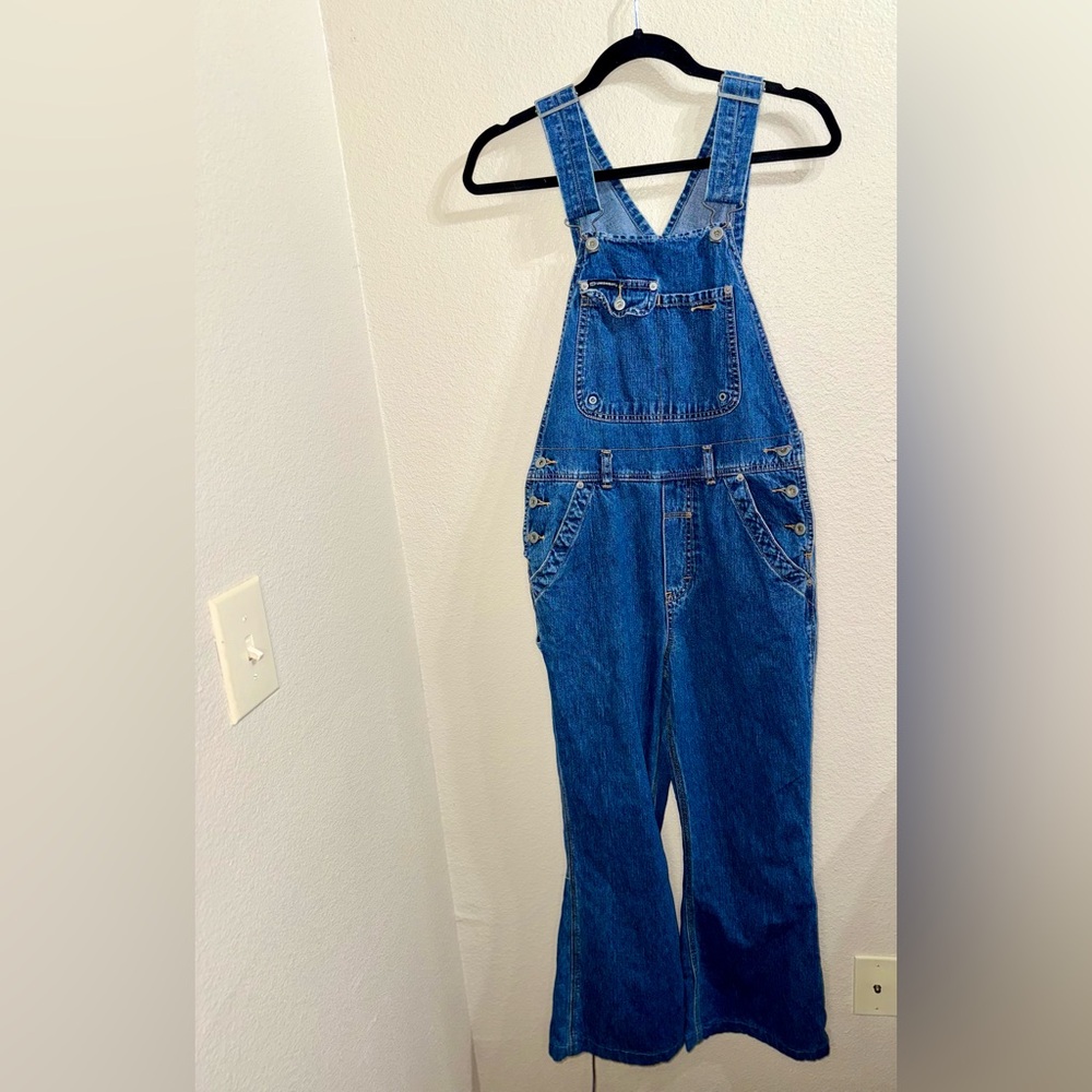 Vintage Urbanbay Denim Flare Leg Overalls